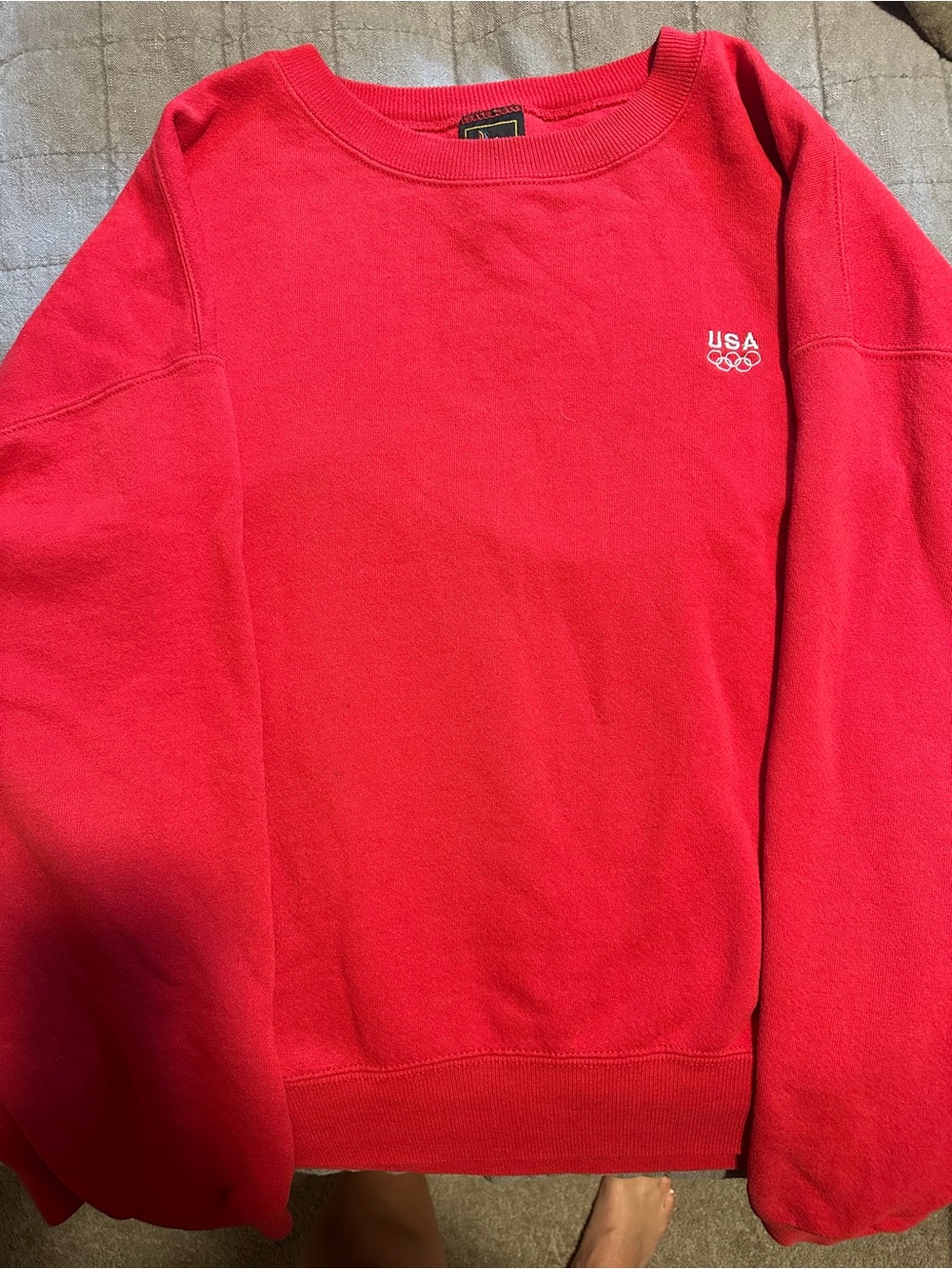 90s Vintage USA Olympic Red Crewneck Sweater